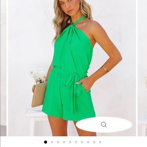 Womens Halter Top Romper